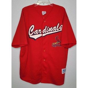 1999 * St Louis Cardinals Mark McGuire True Fan Size XL Button Down Jersey READ